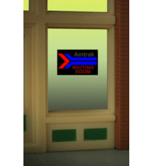 Miller Engineering Miller Engineering Light Works #64811, Amtrak Window Sign