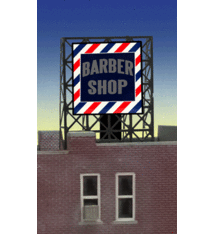 Miller Engineering Miller Engineering Light Works #8930 Barber shop Window Sign