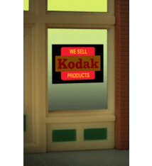 Miller Engineering Miller Engineering Light Works #8975, Kodak Window Sign