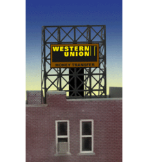 Miller Engineering Miller Engineering Light Works #8940, Western Union Window Sign