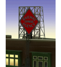 Miller Engineering Miller Engineering Light Works #8870, Railway express Agency Window Sign
