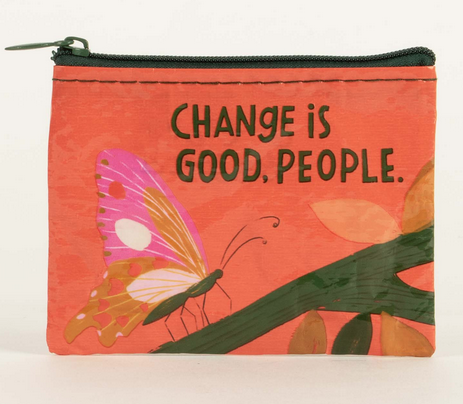 BlueQ Change Is Good People Coin Purse