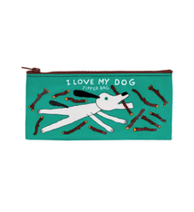 BlueQ I Love My Dog Pencil Case