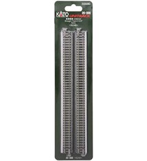 Kato Straight Roadbed Track Section - Unitrack -- 9-3/4"  24.8cm pkg(4)