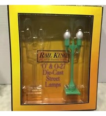MTH #30-1099 No. 35 Lamp Post Set-Pea Green