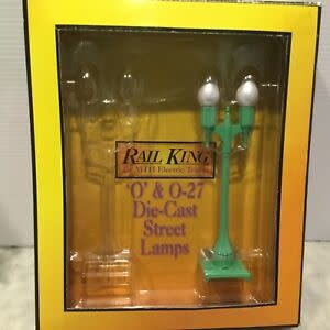 MTH #30-1099 No. 35 Lamp Post Set-Pea Green