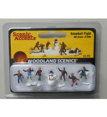 Woodland Scenics A1894 Snowball Fight HO