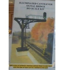 Pastime Hobbies Pastime Hobbies #502 Laser Cut Illuminated Cantilever Signal Bridge Kit