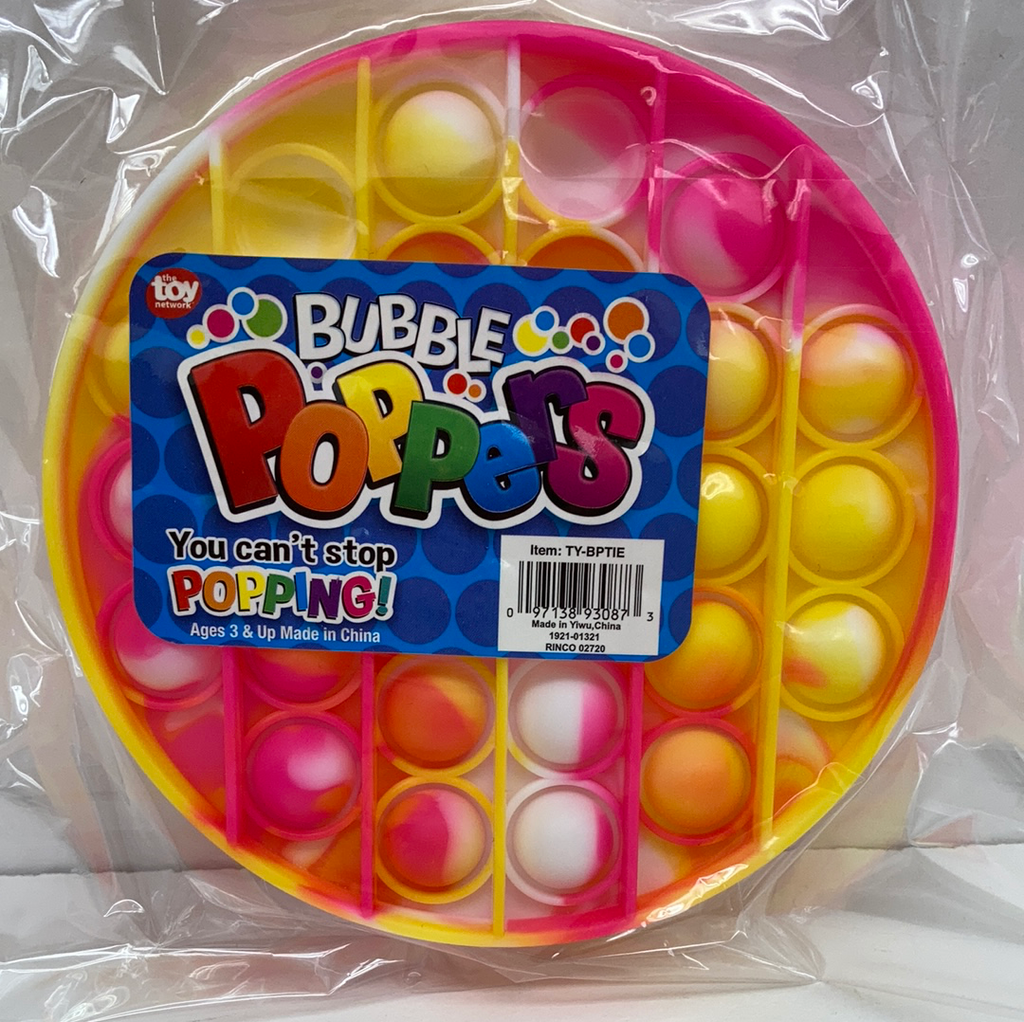 Tie Dye Bubble Poppers
