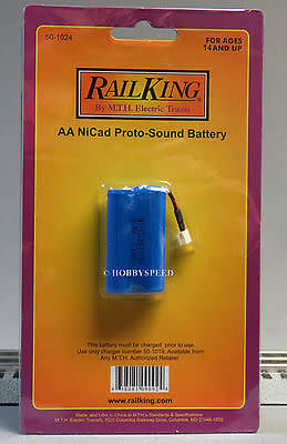 MTH - RailKing 50-1024	 - 	AA NiCad Proto-Sound Battery