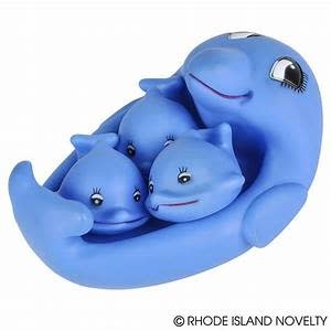 The Toy Network 4 Piece Dolphin Bath Play Set
