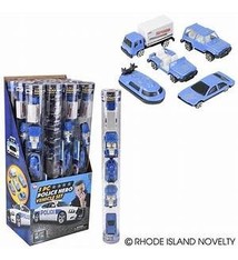 The Toy Network 5 Piece Diecast Police Vehicle Tube Set