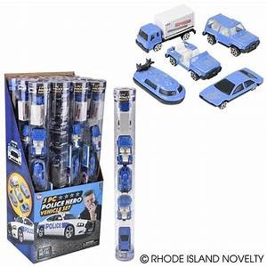 The Toy Network 5 Piece Diecast Police Vehicle Tube Set