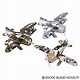 6.5" Diecast Pull Back Camouflage Biplane