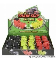 The Toy Network 2" Light Up Train Backpack Clip With Sound