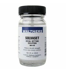 Walthers Solvaset Decal Setting Solvent -- 2oz  59.1mL Bottle