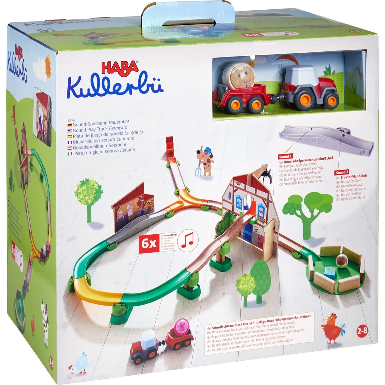 Haba Kullerbu Ball Track System Sound Play Farm Track