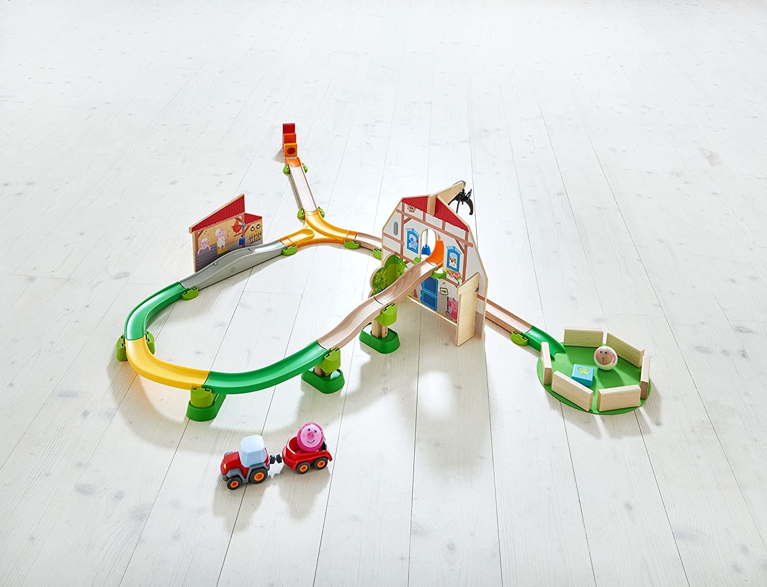 Haba Kullerbu Ball Track System Sound Play Farm Track