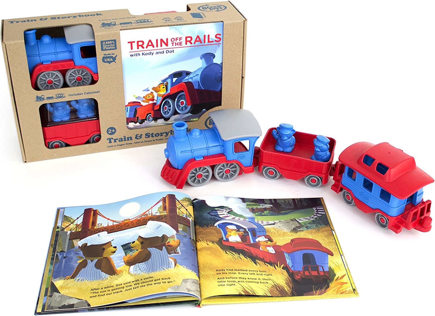 Green Toys Train and Storybook Gift Set