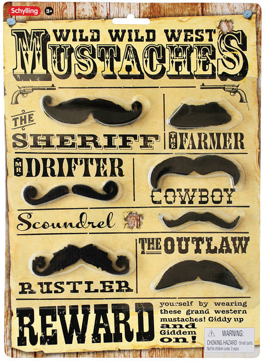 Pretend Play Western Mustaches