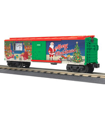 MTH - RailKing MTH Christmas Box Car w/Blinking LED