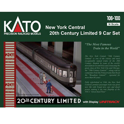 Kato Kato N Scale NYC 20th Century Limited 9 Car Set