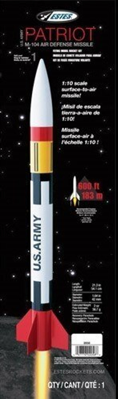 ESTES U.S. Army Patriot M-104 Rocket Kit Skill Level 1