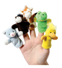 Schylling Plush Finger Puppets-Asst