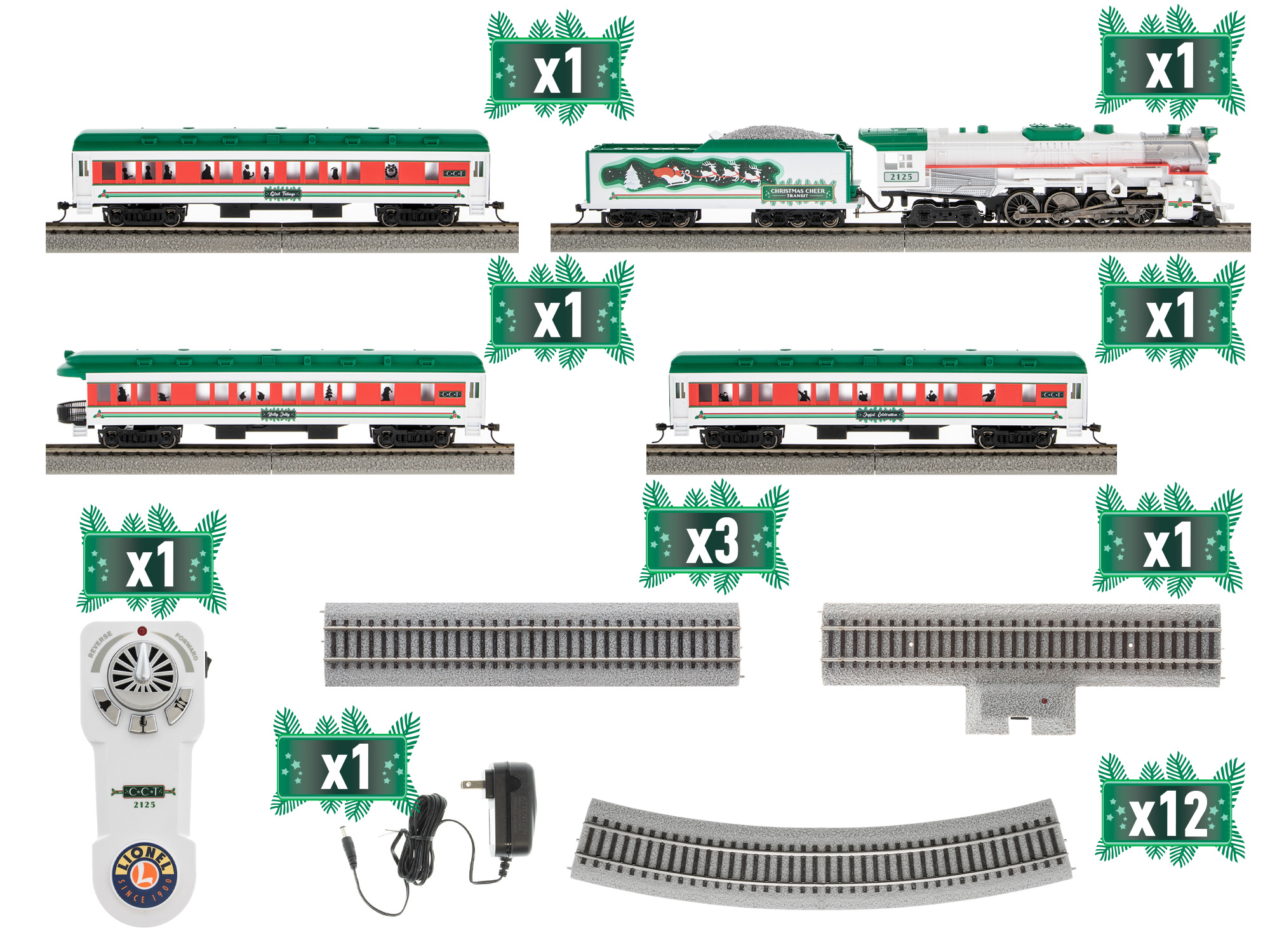 Lionel Lionel Christmas Cheer Pasenger Set
