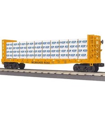 MTH - RailKing 3076451	 - 	FLAT BULKHEAD W/LUMBER MILWAUKE