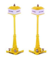 MTH - RailKing 301028	 - 	# 57 CORNER LAMP YELLOW SET - 7 Tall