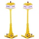 MTH - RailKing 301028	 - 	# 57 CORNER LAMP YELLOW SET - 7 Tall