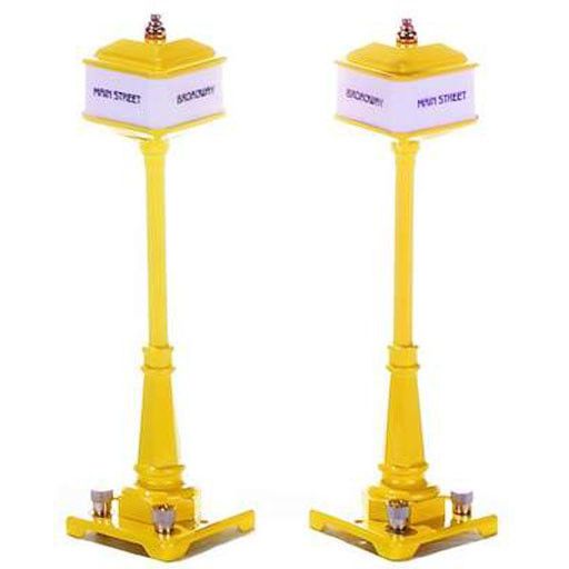 MTH - RailKing 301028	 - 	# 57 CORNER LAMP YELLOW SET - 7 Tall