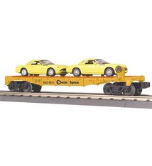 MTH - RailKing 3076055	 - 	FLAT W/2 FORD T-BIRDS