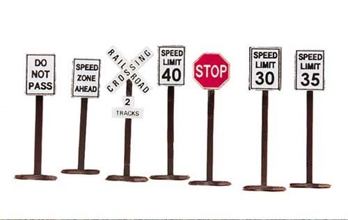 MTH - RailKing 301087	 - 	Road Sign Set