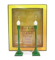 MTH - RailKing 1913	 - 	#580-1 STREET LAMP SET (2PK), Silver