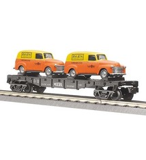 MTH - RailKing 307681	 - 	FLAT W/PANEL VANS 1951