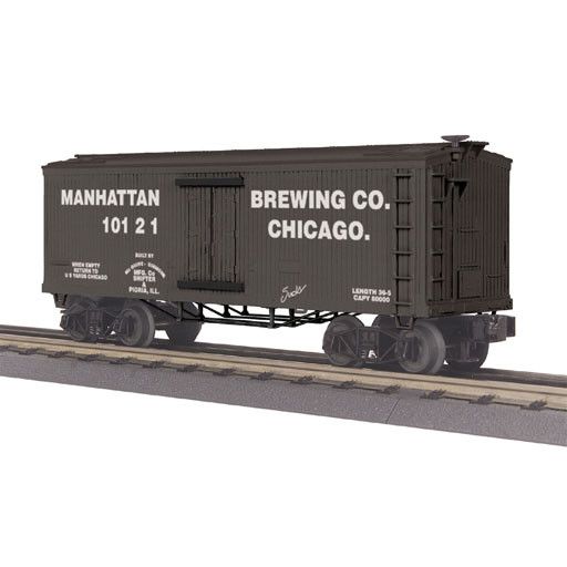 MTH - RailKing 3078045	 - 	19th Century Reefer Car - Manhattan Brewing Company Car