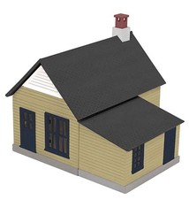 MTH - RailKing 3090251	 - 	WORK HOUSE BRN/BLUE#2