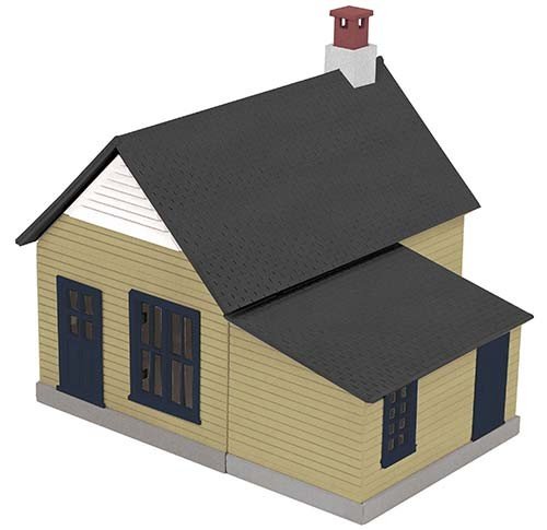 MTH - RailKing 3090251	 - 	WORK HOUSE BRN/BLUE#2