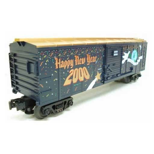 MTH - RailKing 307460	 - 	BOX CAR - NEW YEARS 2000 HOLIDAY