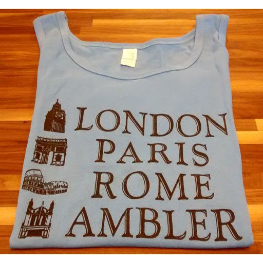 Choo Choo's GRAY - LARGE - London, Paris, Rome, Ambler Tank Top