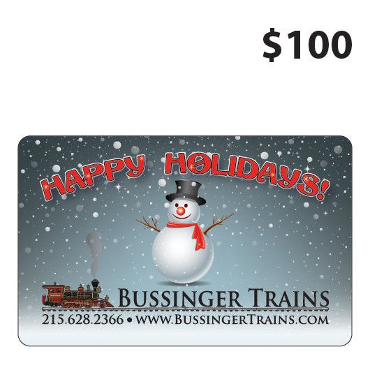 Bussinger Trains $100 Gift Card