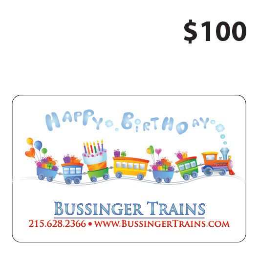 Bussinger Trains $100 Gift Card