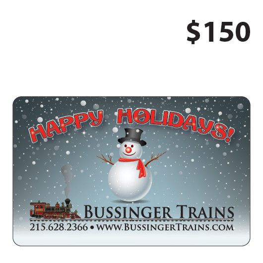 Bussinger Trains $150 Gift Card