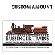 Bussinger Trains Custom Gift Card