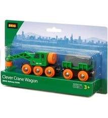 BRIO CLEVER CRANE WAGON