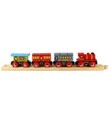 Big Jig Toys PASSENGER TRAIN - WOODEN TRAIN SET