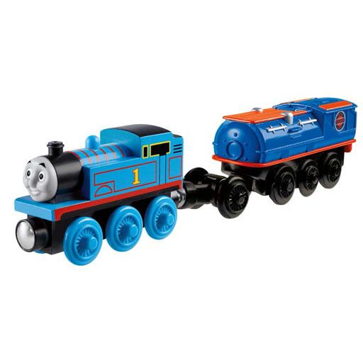 Fisher-Price THOMAS W/CARGO CAR - Battery Operated Engine - Wooden Thomas the Tank - Fisher Price
