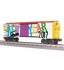 MTH - RailKing 30-74844 O Gauge RailKing Boxcar Happy New Year 2017